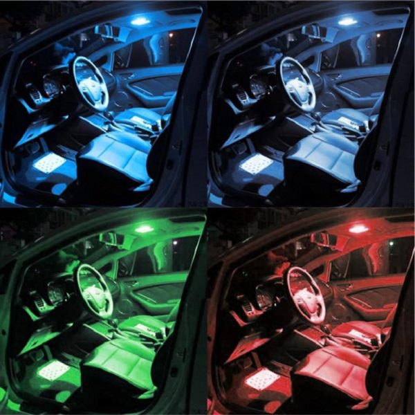 SMD RGB 12 LED Car Light signal lamp Bulb Remote Control - Image 4