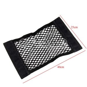 Rear Trunk Back Seat Elastic String Net Mesh Storage Bag Pocket Cage