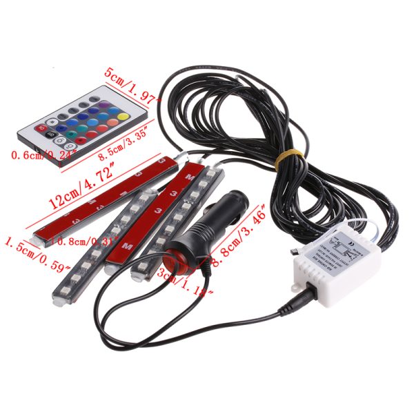 9 LED Neon Interior Light Atmosphere Light - Image 2
