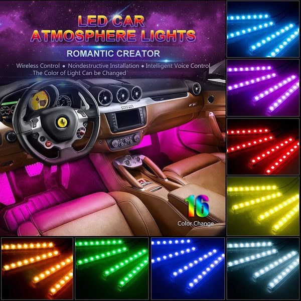 9 LED Neon Interior Light Atmosphere Light - Image 5