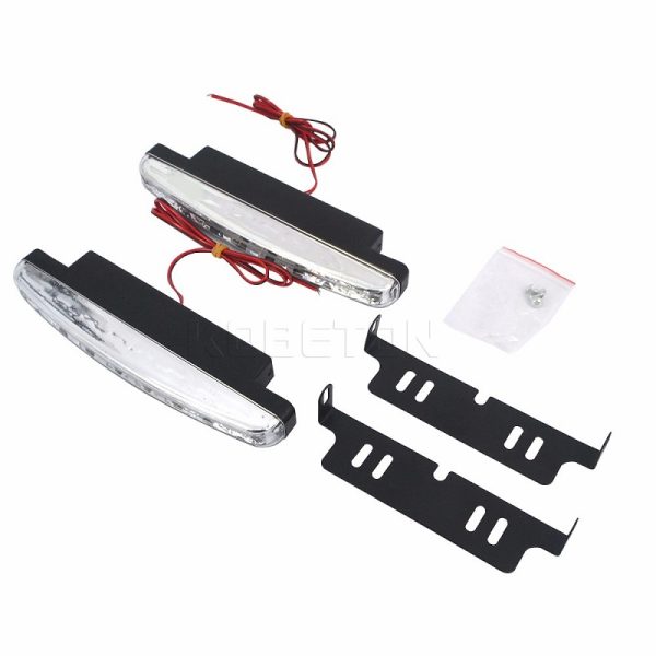2 pcs 8 LED Waterproof DC 12V Head Lamp Parking Light - Image 2