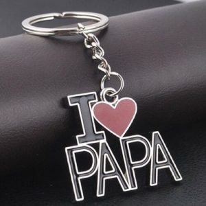 I LOVE PAPA Key Chain, Key Holder