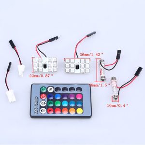 SMD RGB 12 LED Car Light signal lamp Bulb Remote Control