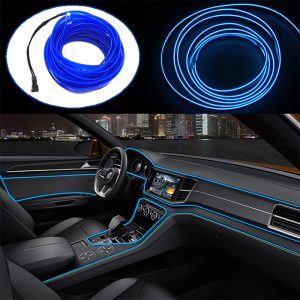 6 Feet EL Wire Flash Rope Cable LED Strip Flexible Neon Light Blue