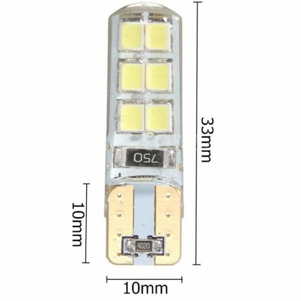 2 Pcs Auto Led Flash Parking Light 2W car light bulbs 12 LED - Image 2