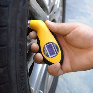 Digital LCD Car Tire Tyre Air Pressure Gauge Meter Yellow