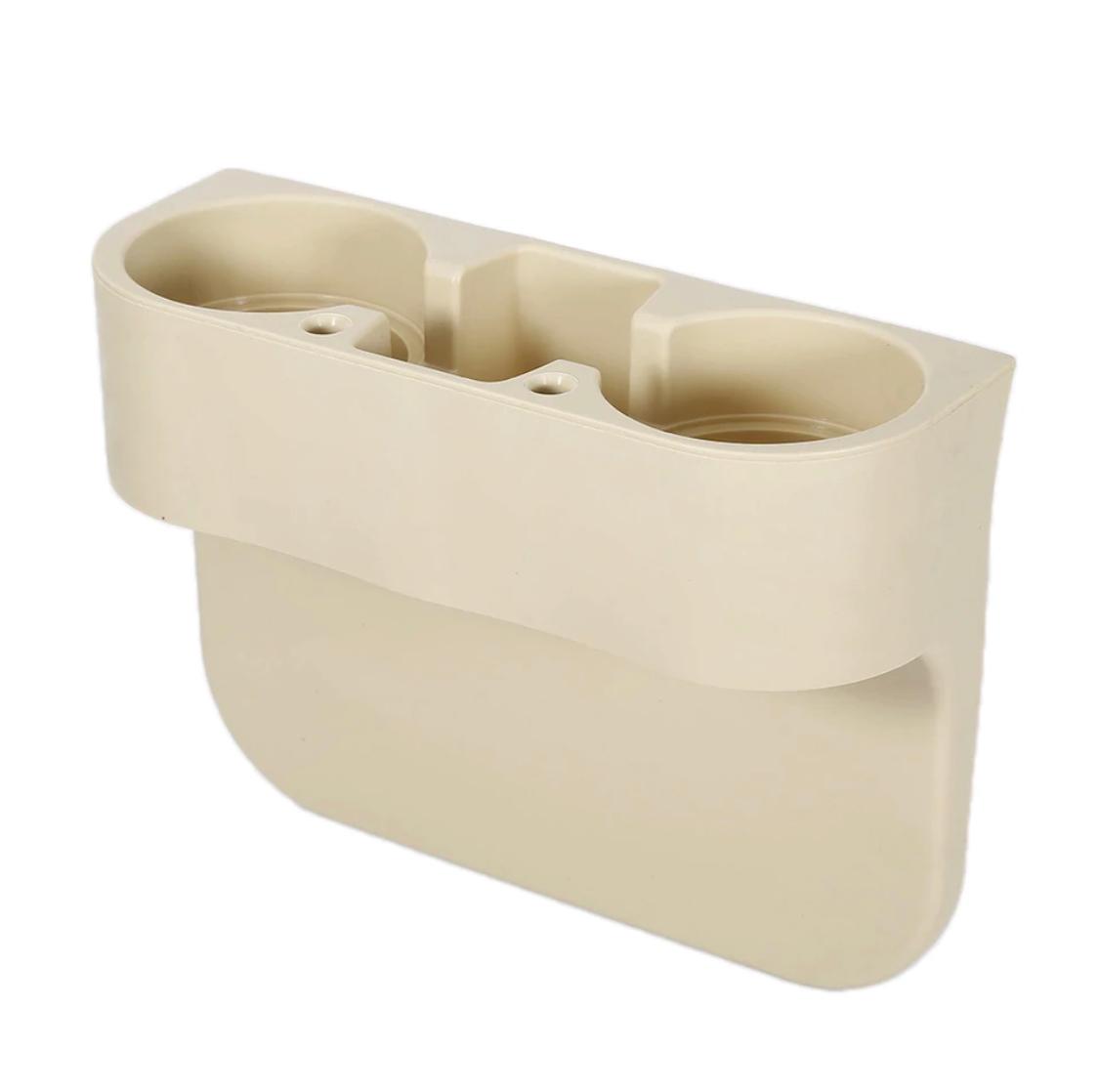 Car Cup Holder Portable Multifunction Vehicle Seat Gap Cup Bottle Phone Drink Holder Stand Boxes Beige - Image 3