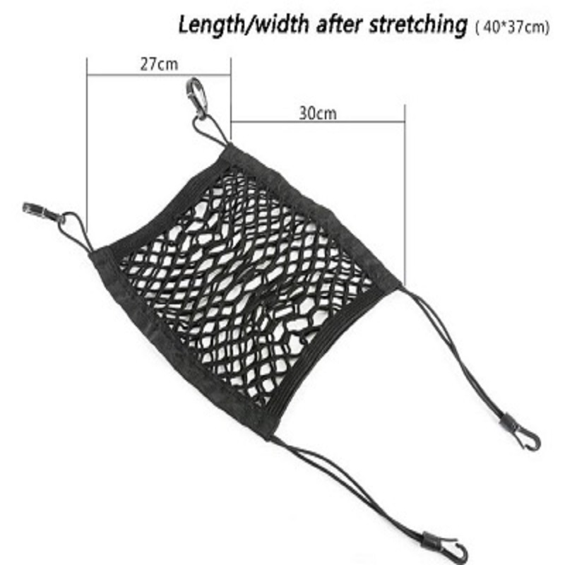 30*25cm Car Organizer Seat Back Storage Elastic Car Mesh Net Bag - Image 4