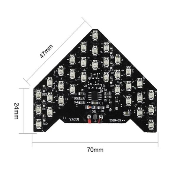 2 Pcs Car Side Replicate Arrow Form 33 SMD LED light - Image 3