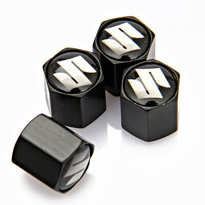 4X S.u.z.u.k.i Logo Car Wheel Tyre Valves Dust Stems Air Caps + Keychain - Image 2