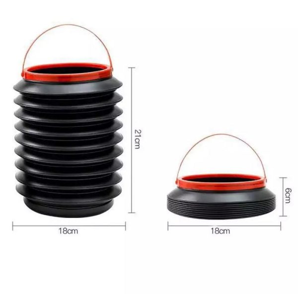 Foldable Bucket Portable Storage Mini Trash Can - Image 4