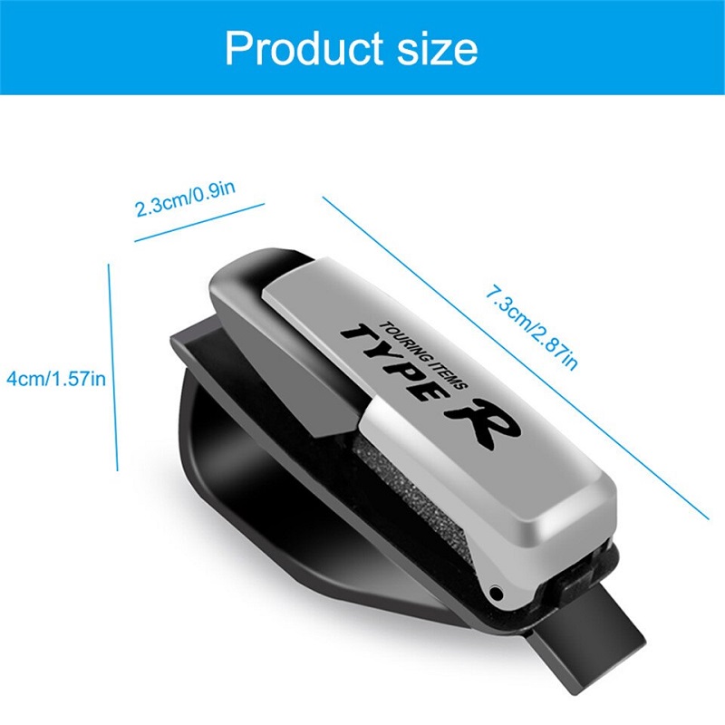 Portable Car Sun Visor Type R Universal Sun Glasses Holder - Image 3