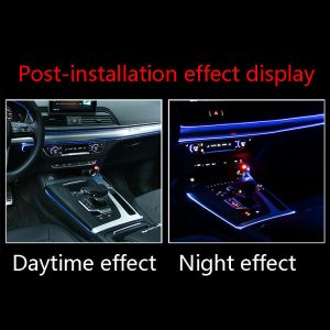 9ft EL Wire Flexible Neon Lamp Rope Tube Cable LED Strip Glow String Light For Car Decoration Blue