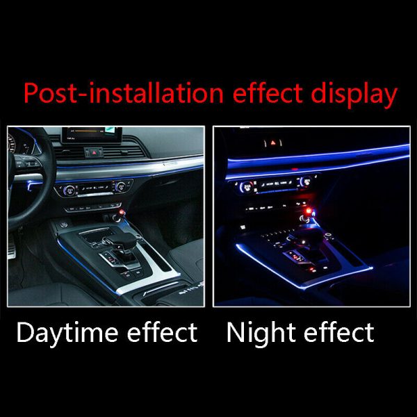 9ft EL Wire Flexible Neon Lamp Rope Tube Cable LED Strip Glow String Light For Car Decoration Blue - Image 2