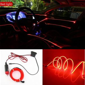 6 Feet EL Wire Flash Rope Cable LED Strip Flexible Neon Light Red