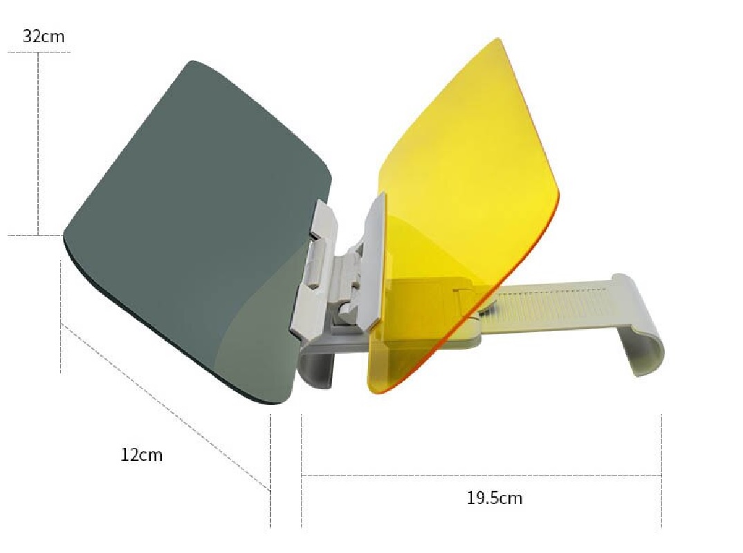 Car Day Night Anti Glare Mirror Light Protector - Image 2