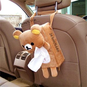 Car Bear Hanging Tissue Box