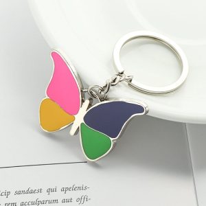 Butterfly Shape Metal Keychain