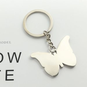 Butterfly Shape Metal Keychain