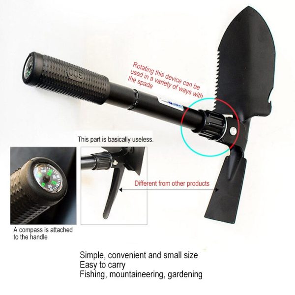 Multifunctional Outdoor Folding Shovel Trumpet - Image 2