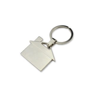 House Shape Design Metal Key Chain