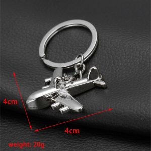 Creative Simulation Plane Metal Key Chain