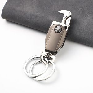 Double Ring Lock Metal Key Chain