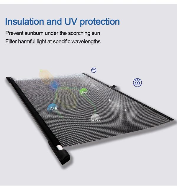 2 Pcs Universal K52 Car Sun Shade Side Window Curtains - Image 3