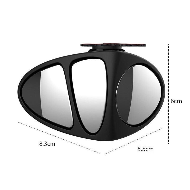 Adjustable 3 in 1 Car Blind Spot Wide Angle View Left Mirror - Image 2