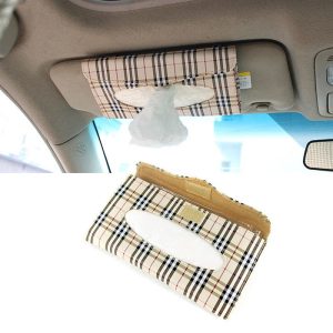 Car Sun Visor Tissue Box With Clip