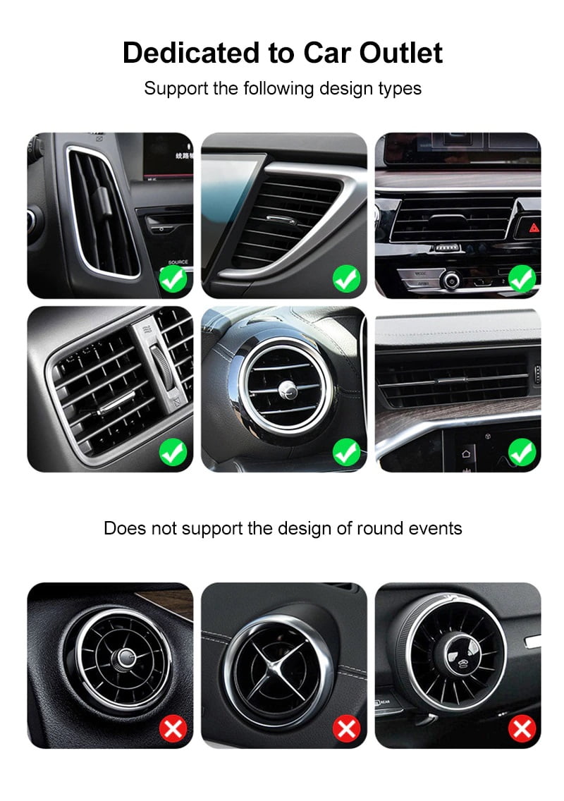Magnetic Air Vent Car Phone Holder - Image 3