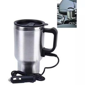 Car Travel Coffee And Tea Mug Silver