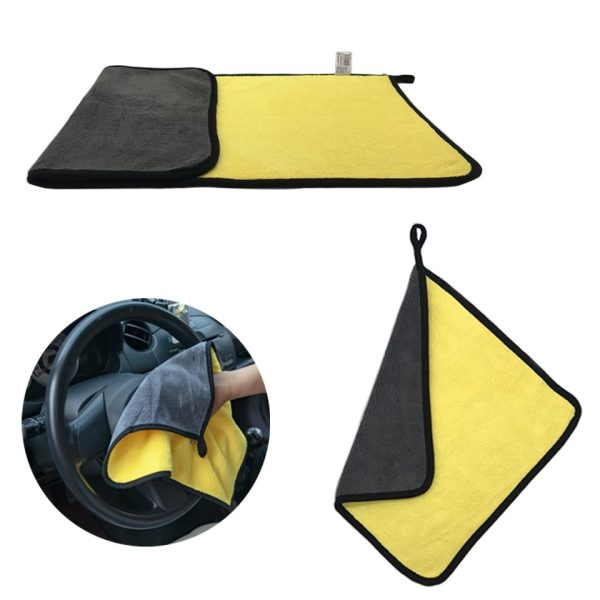 Pack of 5 Car Washing Towel Durable Super Thick Polish Microfiber Car Cleaning Cloth 40x30 Cm / 15.7 x 11.7 Inch (approx) - Image 3