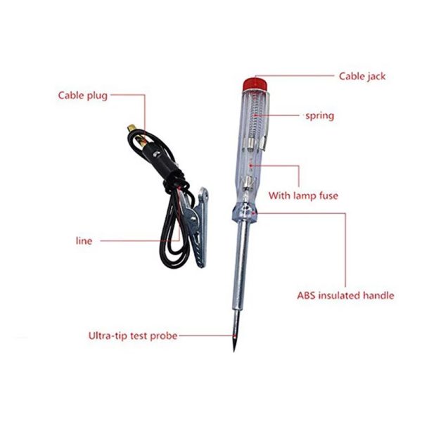 Car Truck Motorcycle Circuit Voltage Tester Test Pen DC 12V Electrical Automotive Tester - Image 2