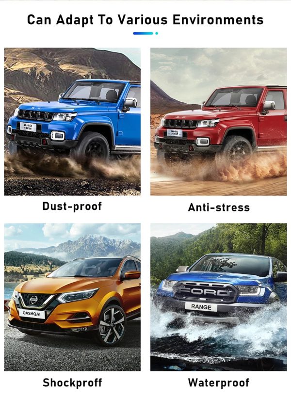 TPMS Tire Pressure Monitor System Alarm 4 Internal Sensor Temperature Gauge Meter Car Solar Power - Image 4