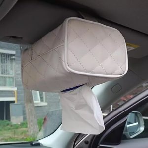 1 Pc Car Hanging Tissue Paper Box Beige