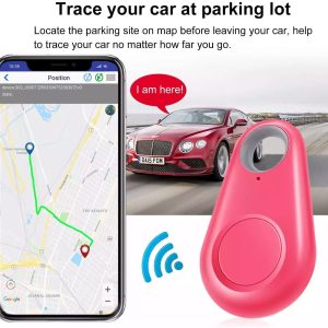 Smart Tag Bluetooth Finder Bag Wallet pet Key Finder Pink