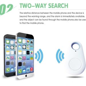 Smart Tag Bluetooth Finder Bag Wallet pet Key Finder White