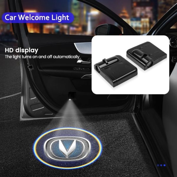 2pcs Car Door Logo Projection Light Changan - Image 2
