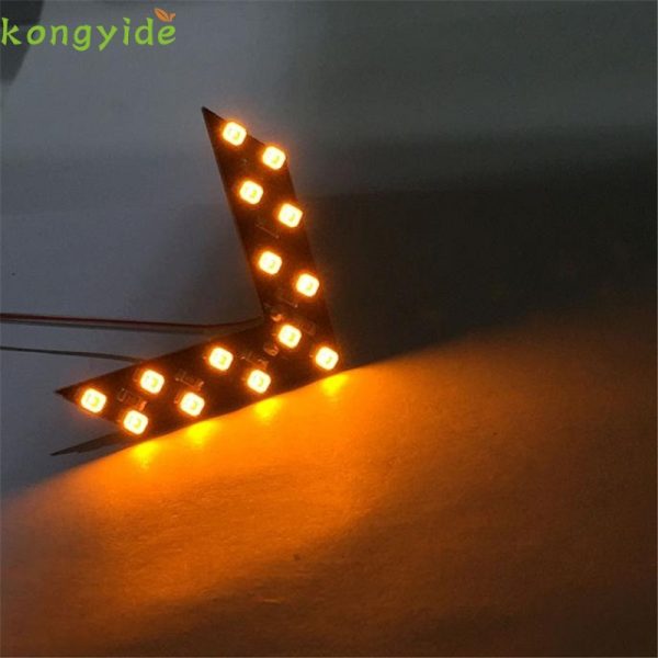 2 Pcs Arrow Panel For Car Rear View Mirror Indicator Turn Signal Light - Image 2