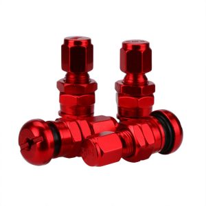 Aluminum Car Tubeless Wheel Tire Valve Stems With Dust Caps Aluminum Car Tubeless Wheel Tire Valve Stems With Dust Caps