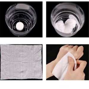 40 pcs Portable Travel Cotton Compressed Towel Mini Face Care Magic Towel)