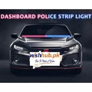 Car Dashboard Police Strip Light Red and Blue Flexible Emergency SOS Strip Light 48 inch