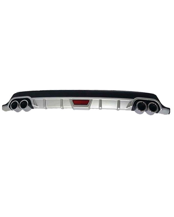 4Tips Dual Exhaust Black Bumper Diffuser - Image 2