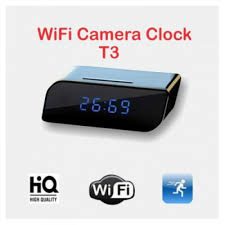 Hidden T3 WiFi Table Clock HD 1080P