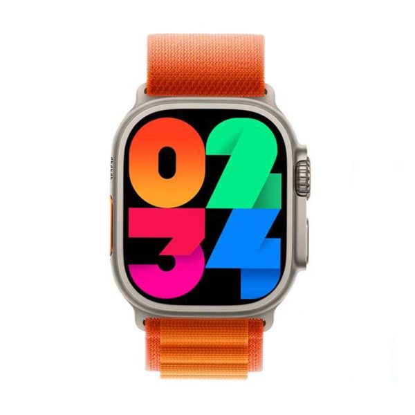 JS9 ULTRA MAX 2.12 Inch Amoled Screen Smart Watch Ultra 49mm Men Series 8 Nfc Wireless Charging Sports Watch (Orange)