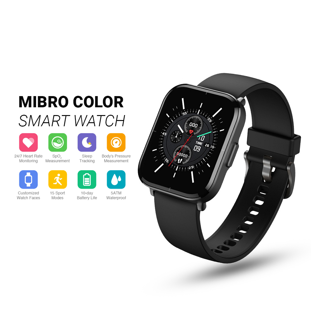 MIBRO COLOR SMART WATCH WATERPROOF WITH HEART RATE SENSOR (ORIGINAL)