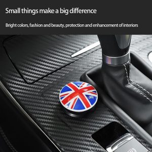 Universal Car Engine Start Stop Button Ring Circle Cover Car Decoration Car