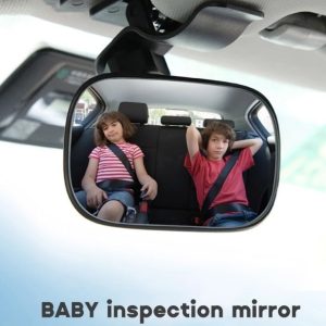 Car Safety View Back Seat Mirror Baby Car Mirror Children Facing Rear Ward Infant Care Square Safety Kids Monitor