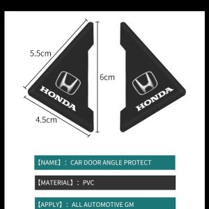 4 pcs Car Anticollision Protector Car Door Corner Cover Bumper Rubber Honda